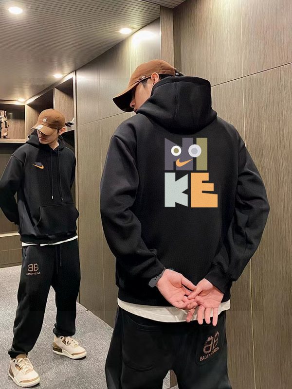 High Quality Nike Sweatshirts Gray Fleece Print Collection