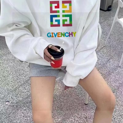 Premium Givenchy Sweatshirts Black Fleece Monogram Collection