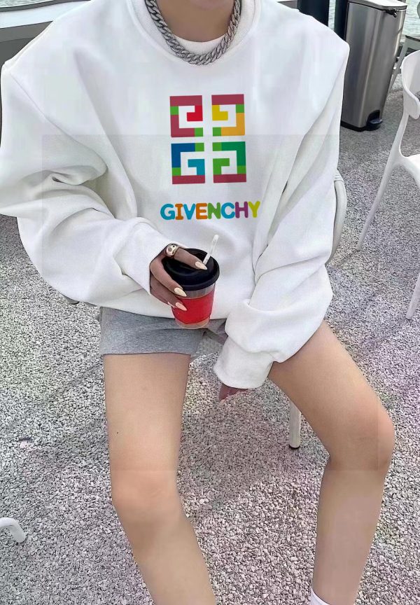 Premium Givenchy Sweatshirts Black Fleece Monogram Collection