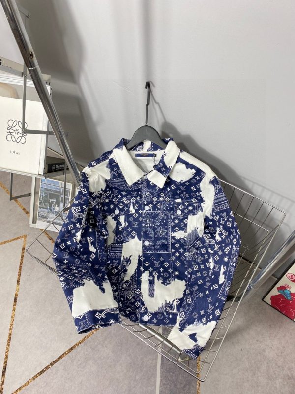 Best Selling Louis Vuitton Jackets Sky Denim Print Collection