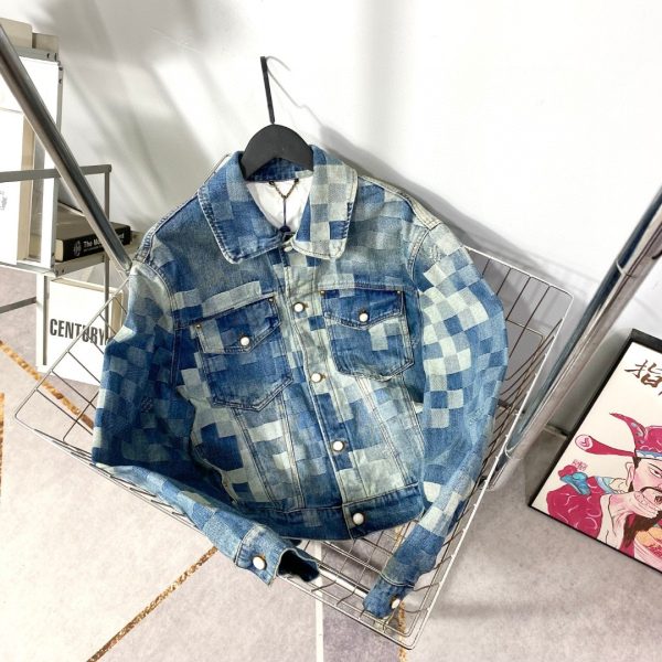 Luxury Louis Vuitton Jackets Denim Gradient Collection