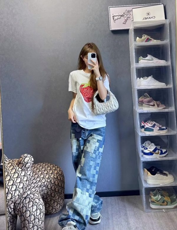 Premium Quality Louis Vuitton Jeans Cotton Gradient Collection