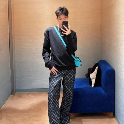 Best Selling Louis Vuitton Jeans Calfskin Embroidery Collection