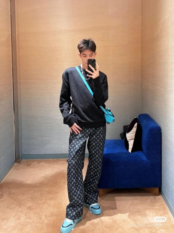 Best Selling Louis Vuitton Jeans Calfskin Embroidery Collection