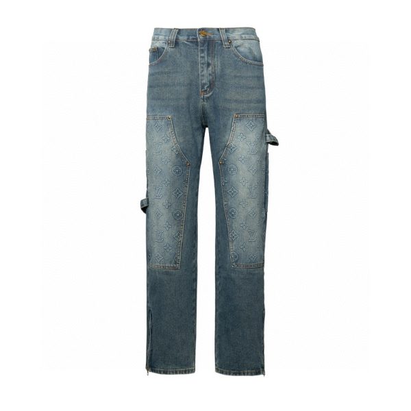 Best Selling Louis Vuitton Jeans White Denim Washed Collection