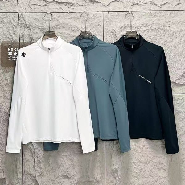 Premium Descente Long Sleeves White Breathable Luxury