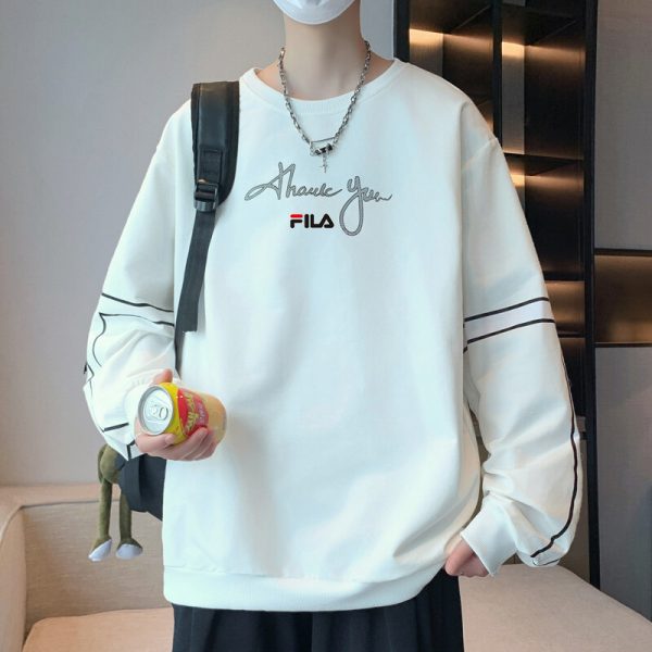 Premium Fila Hoodie Black Casual Luxury