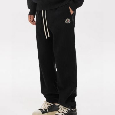 Premium Moncler Casual Pants Black Casual Collection