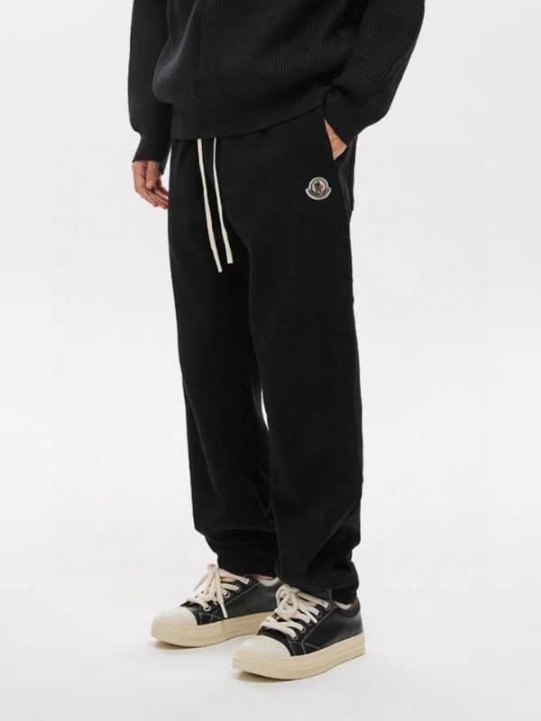 Premium Moncler Casual Pants Black Casual Collection