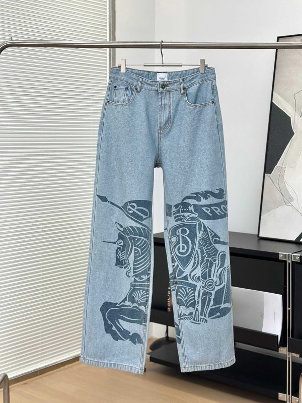 Luxury Burberry Jeans Blue Denim Vintage Luxury