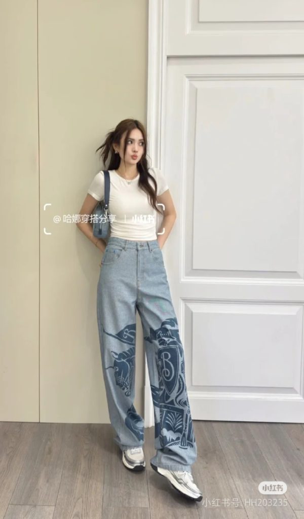High Quality Burberry Jeans Blue Denim Vintage Collection