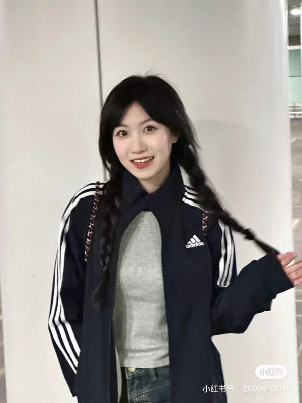 Premium Quality Adidas Coat Navy Stripe Style