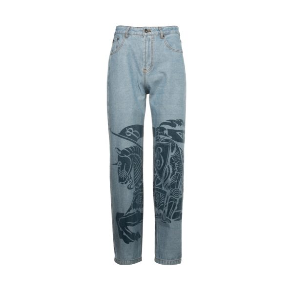 Best Selling Burberry Jeans White Denim Vintage Style