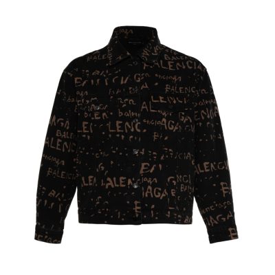 Luxury Balenciaga Jackets White Denim Washed Style