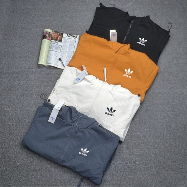 High Quality Adidas Coats Black Casual Luxury