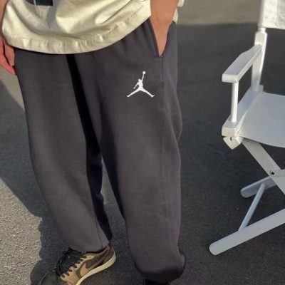 Best Selling Jordan Sweatpants Grey Cotton Classic Luxury