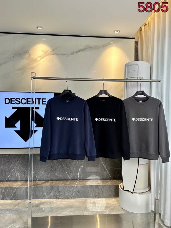 Best Selling Descente Sweatshirts Red Fleece Classic Style
