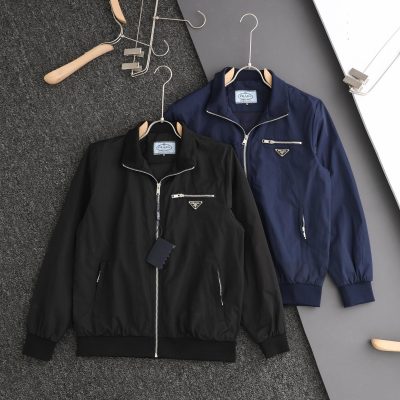 Luxury Prada Coats Black Streetwear Style