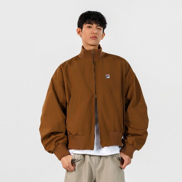 Best Selling Fila Coats Gray Classic Style