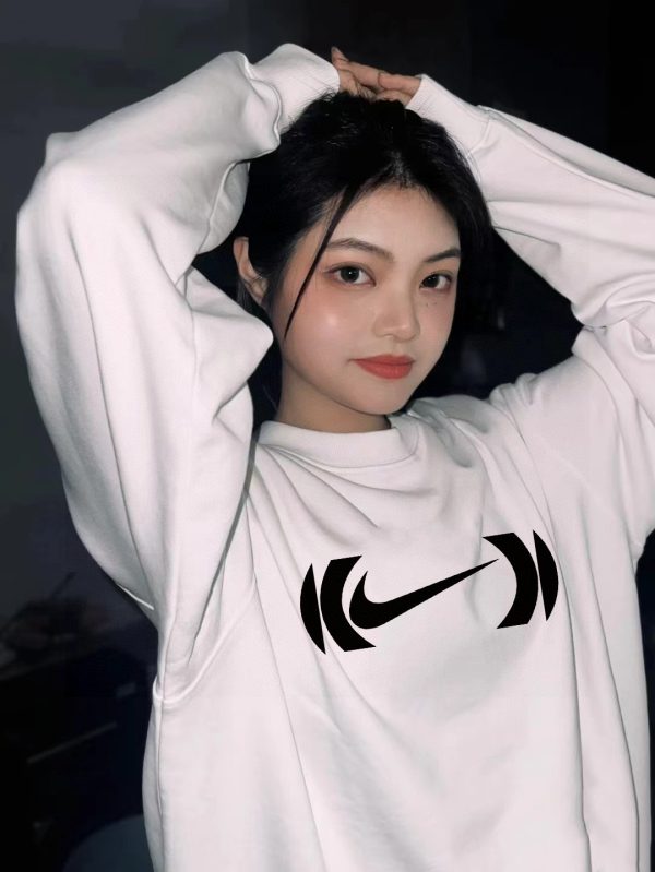 High Quality Nike Sweatshirts Black Fleece Print Collection