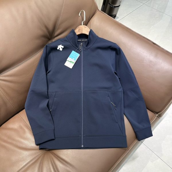 Premium Descente Cardigan Black Knit Elegant Style