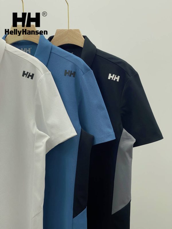 Luxury Helly Hansen Short Sleeves Black Cotton Casual Luxury
