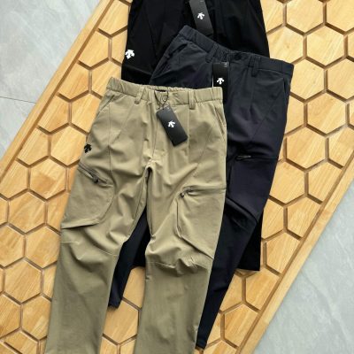 Premium Descente Pants Black Casual Collection