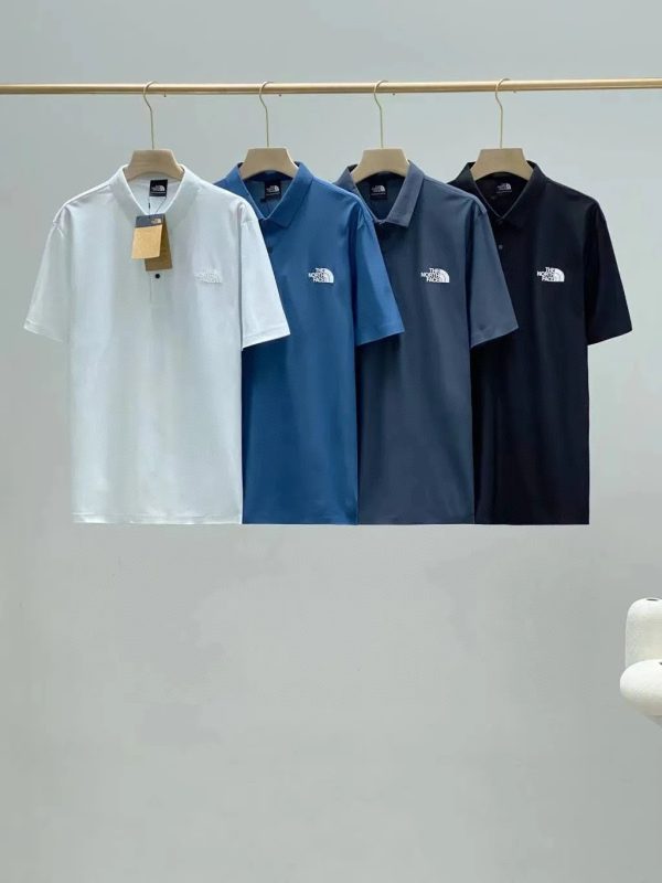 High Quality The North Face Short-Sleeved Shirts Black Knit Casual Luxury