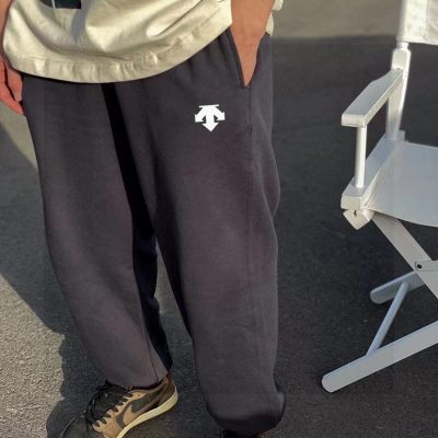 Best Selling Descente Sweatpants Fleece Logo Luxury