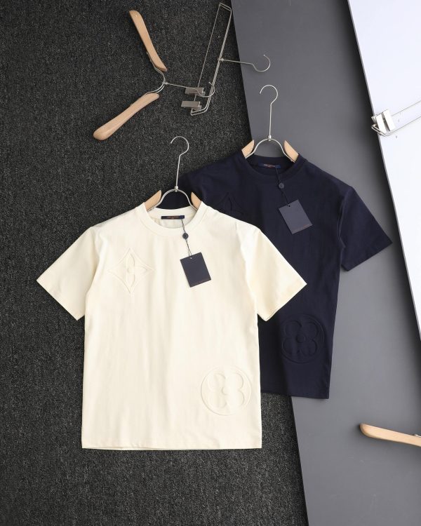 Luxury Louis Vuitton Short Sleeves White Classic Collection
