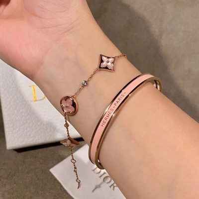 Best Selling Louis Vuitton Bracelet Pink Classic Collection