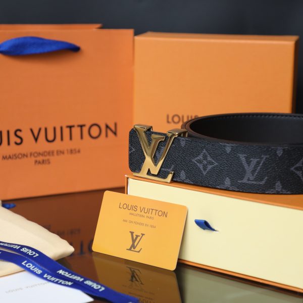 Luxury Louis Vuitton Belt Black Leather Luxury