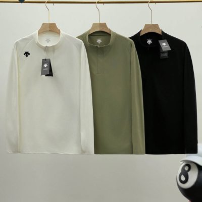 High Quality Descente Long Sleeves Black Casual Luxury