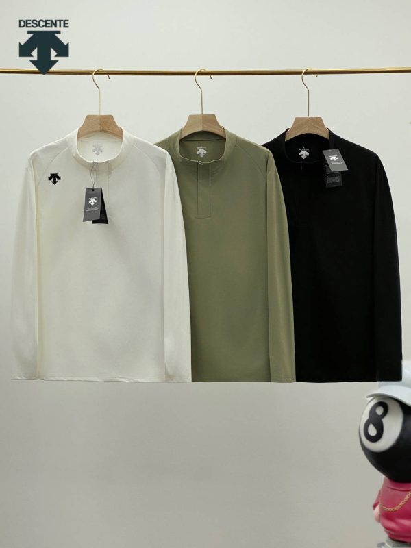 High Quality Descente Long Sleeves Black Casual Luxury