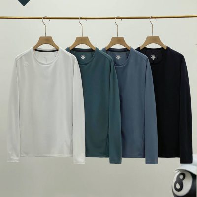 Best Selling Descente Long Sleeves Black Casual Luxury