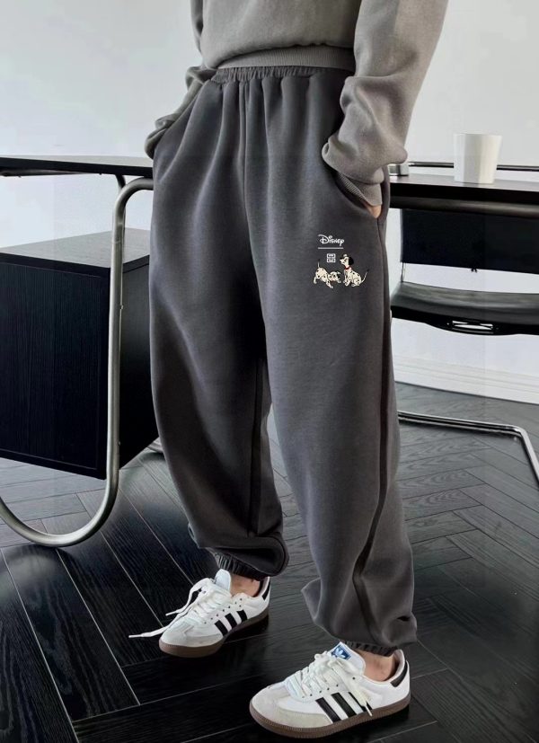 Premium Givenchy Sweatpants Gray Fleece Print Collection