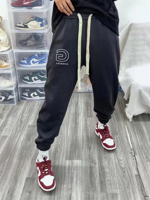 Best Selling Givenchy Sweatpants Gray Fleece Logo Luxury