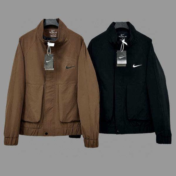 Luxury Nike Coat Black Logo Style