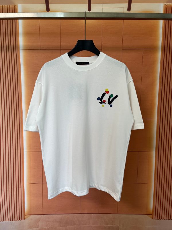 Premium Louis Vuitton Short Sleeves Cotton Print Luxury