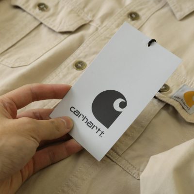 High Quality Carhartt Long Sleeves Blue Cotton Washed Collection