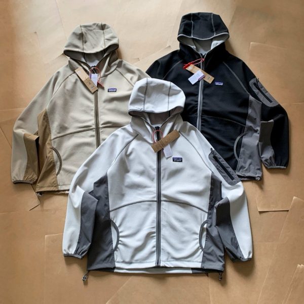 Premium Patagonia Jackets Black Patchwork Luxury