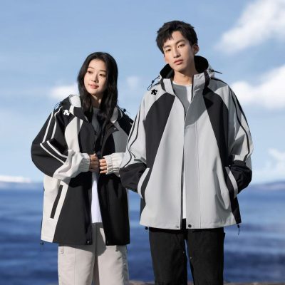Best Selling Descente Coats Black Patchwork Luxury