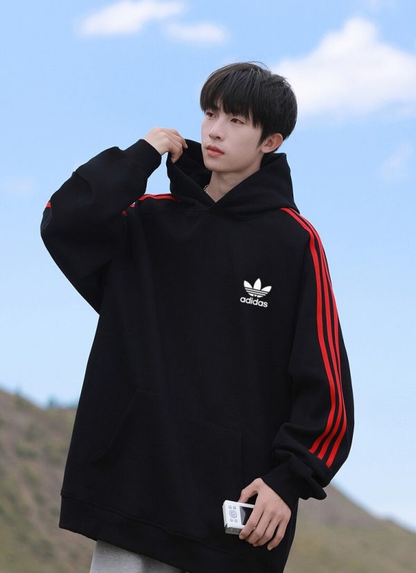 High Quality Adidas Sweatshirts White Classic Style