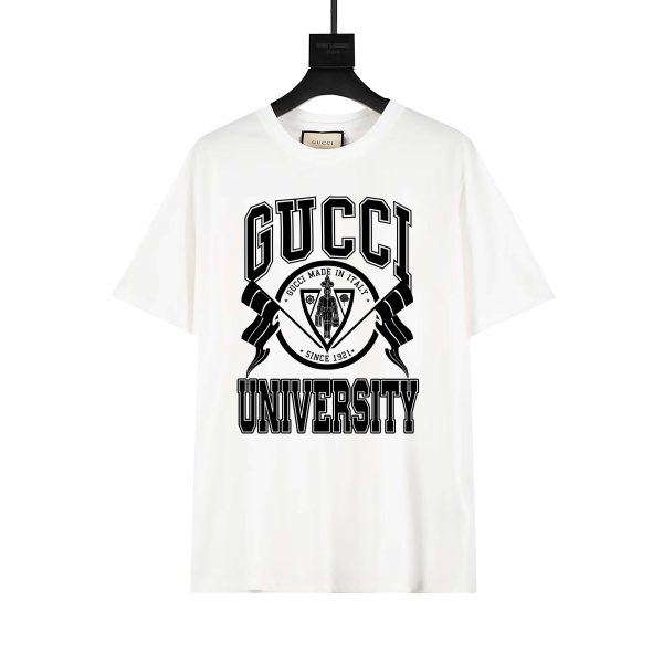 Premium Gucci Short Sleeves Black Cotton Print Luxury