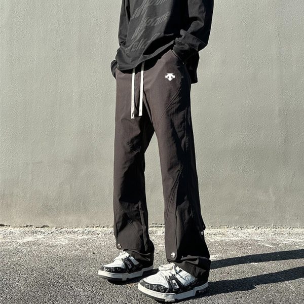 Premium Quality Descente Casual Pants Black Casual Luxury