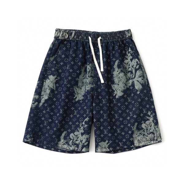 Best Selling Louis Vuitton Shorts Denim Logo Collection