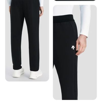 Best Selling Descente Trousers Black Knit Casual Collection