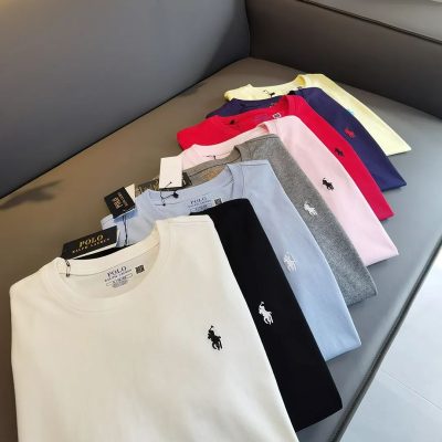 Luxury Ralph Lauren Short Sleeves Gray Classic Luxury