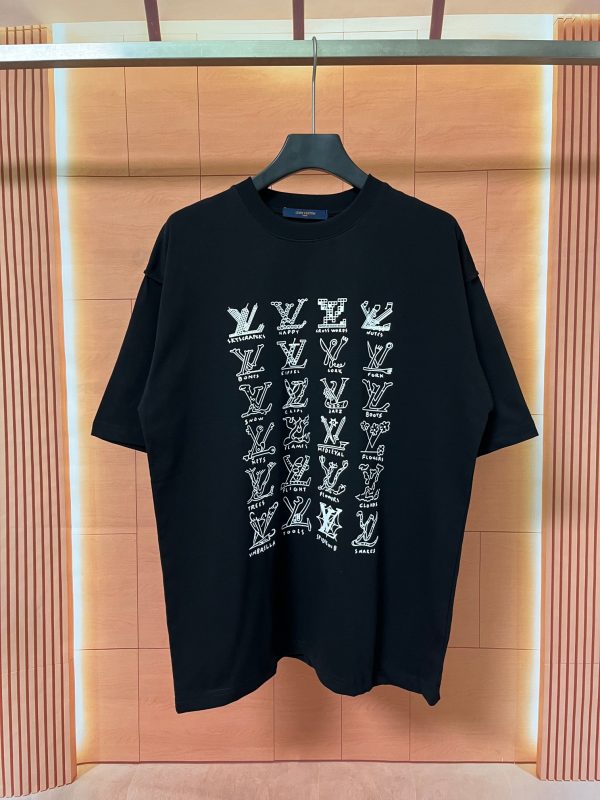 Best Selling Louis Vuitton Short Sleeves Cotton Logo Luxury