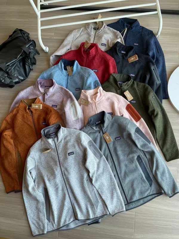 High Quality Patagonia Coat Red Fleece Patchwork Style